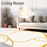 Elegant Marble Swirl Abstract Luxury (Gold)