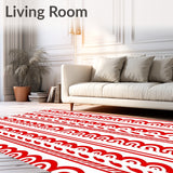 Cane Stripe Peppermint Swirl Entrance Design(Red)