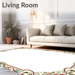 Ornate Scrollwork Damask with Interlocking Botanical Details (Ivory) - ODIKA