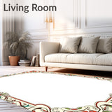 Ornate Scrollwork Damask with Interlocking Botanical Details (Ivory) - ODIKA