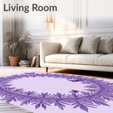 Mystical Garden Wonderland Elegant Oval (Purple)