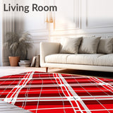 Festive Plaid Welcome with Classic Holiday(Red)