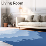 Mystical Fog Mountain Valley Enchanted Misty Landscape Journey (Blue)