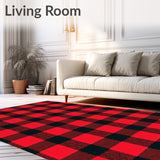 Seasonal Grid with Vintage Flannel Inspired Design(Red)