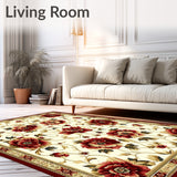 Elegant Floral Runner(White)