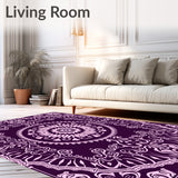 Celestial with Intricate Floral Scrollwork (Purple)