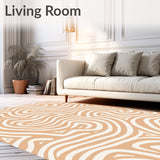Elegant Cosmic Swirl Reiki Inspired Minimalist Abstract Artistry (Beige) - ODIKA
