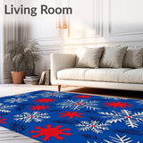 Holiday Pine Bough with Stylized Snowflake Arrangement(Blue)