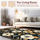 Sophisticated Monochrome Floral(Black)