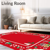 Joyful North Pole Express Hallway Pathway Adornment(Red)