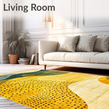 Geometric Spotted Kitchen Area(Yellow)