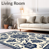 Bloom Intricate Floral Medallion Decorative (Blue)