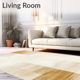 Artisan Crafted Beige Area Abstract Collection(Beige)