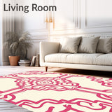 Symmetrical Hexagon Trellis Medallion (Pink) - ODIKA