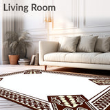 Boho Medallion Ornate Interlocking Arrangement(Brown)