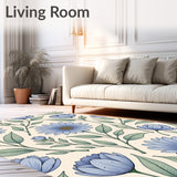 Botanical Tapestry Design with Garden Charm(Beige)