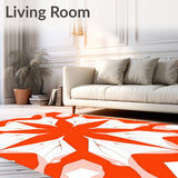 Abstract Kaleidoscope with Symmetrical Burst (Red) - ODIKA