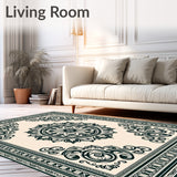 Inspired Quatrefoil Medallion Ornate(Beige)