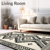 Nomad Lineage Runner with Tribal Diamonds and Ethnic Chevron Area(Black)