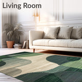 Elevated Entryway with Braided Design and Earthy Tones(Green)