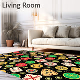 Holiday Cookie Wonderland with Sprinkled Gingerbread Motif(Black)