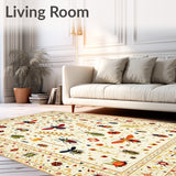 Boho Insect Print Beige Area(Beige)