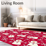 Jolly Snowy Friends Merry Gathering Seasonal Jubilation Spectacle(Red)