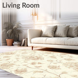 Slim Non Slip with Intricate Beige Floral Lace(Beige)