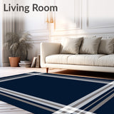 Subtle Plaid Inspired with Clean Borders (Blue)