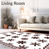 Vintage Snowflake Medallion with Festive Holiday Motifs(Red)