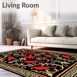 Cardinal Damask Dorm Floor(Black)