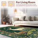 Modern Abstract Fauna Design(Green)