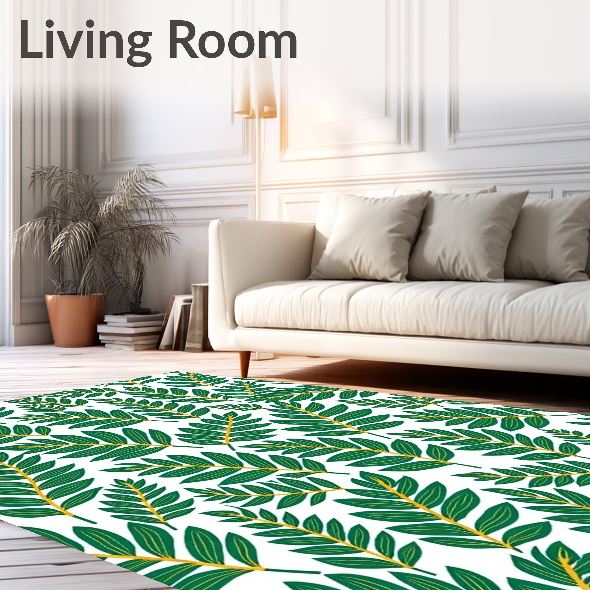 Botanical Leaf Cascade with Nature Inspired Foliage (Green) - ODIKA