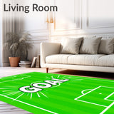 Soccer Field Pitch Lines Goal Starburst(Green)