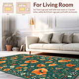 Trendy Contemporary Floral(Green)