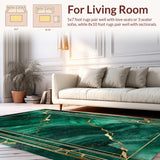 Contemporary Green Veined Elegance(Green)