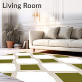 Retro Checkerboard Motif with Mid Appeal(Beige)