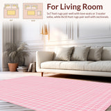 Playful Modern Shaggy Tiled Design(Pink)