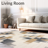 Abstract Cross in Beige and Charcoal(Beige)