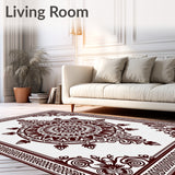 Medallion with Intricate Central Motif Design(Brown)