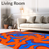 Celestial Swirl Mystical Nebula Dream Vision Tapestry(Orange)