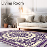 Elegant Medallion Festive Tapestry Artisan(Purple)