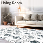 Distressed Fleur de with Classic Floral Lace (Black) - ODIKA