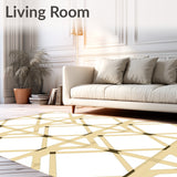 Buffalo Check Classic Farmhouse Plaid Vintage Gingham Lattice (Beige)