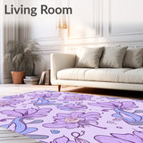 Botanical Whimsy Featuring Flourishing Petal Motifs(Purple)