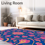 Paisley Teardrop Cluster with Vintage Scroll Embellishments (Blue) - ODIKA