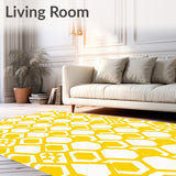 Hexagonal Honeycomb Network Modern Decorative(Yellow)