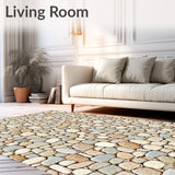 Pebble Stone Design – Non Slip Absorbent Shower Floor(Beige)