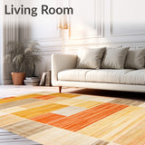 Abstract Art with Beige Orange Gold Tones(Yellow)