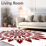 Rustic Medallion Bouquet Weathered Embellishment (Red) - ODIKA